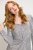 Ulla Popken 804863 Robe à sequins à col V Argent - Robes de soirée - Robes de soirée en grandes tailles