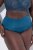 Ulla Popken 809385 Culotte gainante en dentelle Pétrole - Lingerie gainante - 