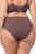 Ulla Popken 811602 Culottes en dentelle Marron - Culottes - 