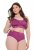 Ulla Popken 811602 Culottes en dentelle Violet foncé - Culottes - 