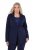 Ulla Popken 812754 Blazer en jersey punto di Roma Bleu marine - Blazers - Vestes blazer pour femme, grandes tailles