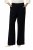 Ulla Popken 813306 Pantalon de tailleur large à taille élastique Bleu marine - Pantalons en tissu - Pantalons larges femme grande taille