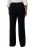 Ulla Popken 813306 Pantalon de tailleur large à taille élastique Bleu marine - Pantalons en tissu - Pantalons larges femme grande taille