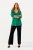 Ulla Popken 813306 Pantalon de tailleur large à taille élastique Noir - Pantalons en tissu - Pantalons larges femme grande taille