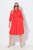 Ulla Popken 815217 Robe chemise trapèze à ceinture à nouer Rose - Robes midi - Robes mi-longues pour femmes rondes