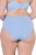 Ulla Popken 815268 Culottes à rayures Bleu clair - Culottes - 