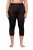 Ulla Popken 815580 Legging collant 3/4 avec protection des cuisses 80 den Noir - Collants & chaussettes - 