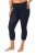 Ulla Popken 815580 Legging collant 3/4 avec protection des cuisses 80 den Bleu marine - Collants & chaussettes - 