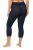 Ulla Popken 815580 Legging collant 3/4 avec protection des cuisses 80 den Bleu marine - Collants & chaussettes - 