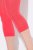 Ulla Popken 815580 Legging collant 3/4 avec protection des cuisses 80 den Rouge clair - Collants & chaussettes - 