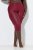 Ulla Popken 815580 Legging collant 3/4 avec protection des cuisses 80 den Rouge - Collants & chaussettes - 