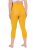 Ulla Popken 815580 Legging collant 3/4 avec protection des cuisses 80 den Jaune moutarde - Collants & chaussettes - 