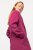 Ulla Popken 816744 Manteau croisé effet laine Rose - Manteaux - Manteaux grande taille pour femme