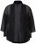 Ulla Popken 817211 Veste oversize en mousseline à col châle Noir - Vestes - Vestes grande taille pour femme