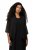 Ulla Popken 817211 Veste oversize en mousseline à col châle Noir - Vestes - Vestes grande taille pour femme