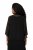 Ulla Popken 817211 Veste oversize en mousseline à col châle Noir - Vestes - Vestes grande taille pour femme