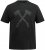 JP1880 Double Axe Design & Vintage Look T-Shirt Black - T-shirts - T-shirts Homme Grande Taille