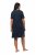Ulla Popken 819289 Chemise de nuit à manches courtes lot de 2 Bleu marine - Chemises de nuit - 