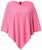 Ulla Popken 820512 Poncho en maille de laine mélangée col V Rose clair - Ponchos & capes - 