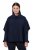 Ulla Popken 820620 Pull poncho à col roulé Bleu marine - Ponchos & capes - 