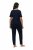 Ulla Popken 821244 Pyjama à pois Bleu marine - Pyjamas/vêtements de détente - 