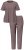 Ulla Popken 821244 Pyjama à pois Marron - Pyjamas/vêtements de détente - 