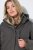 Ulla Popken 821737 Parka matelassée HYPRAR à capuche Gris foncé chiné - Vestes - Vestes grande taille pour femme