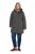 Ulla Popken 821737 Parka matelassée HYPRAR à capuche Gris foncé chiné - Vestes - Vestes grande taille pour femme