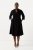 Ulla Popken 823290 Robe mi-longue à col V Noir - Robes midi - Robes mi-longues pour femmes rondes