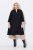 Ulla Popken 823290 Robe mi-longue à col V Noir - Robes midi - Robes mi-longues pour femmes rondes