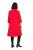 Ulla Popken 823290 Robe trapèze à poches Rouge - Robes midi - Robes mi-longues pour femmes rondes
