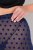 Ulla Popken 823383 Legging collant à pois Bleu marine - Collants & chaussettes - 