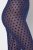 Ulla Popken 823383 Legging collant à pois Bleu marine - Collants & chaussettes - 