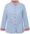 Ulla Popken 823538 Blazer en lin mélangé à col montant Bleu clair - Blazers - Vestes blazer pour femme, grandes tailles