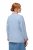 Ulla Popken 823538 Blazer en lin mélangé à col montant Bleu clair - Blazers - Vestes blazer pour femme, grandes tailles