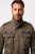 JP1880 Field Jacket with Badges Vintage Look TALL Moss Green - TALL vestes - Vestes coupe TALL pour hommes grands