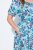 Ulla Popken 824966 Robe chemise fleurie Bleu marine - Robes chemise - 