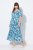 Ulla Popken 824966 Robe chemise fleurie Bleu marine - Robes chemise - 