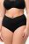 Ulla Popken 825676 Culotte gainante taille haute Noir - Lingerie gainante - 