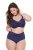 Ulla Popken 825676 Culotte gainante taille haute Bleu roi - Lingerie gainante - 