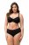 Ulla Popken 825790 Culottes à fleurs en dentelle Noir - Culottes - 