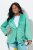 Ulla Popken 826161 Blazer texturé Vert - Blazers - Vestes blazer pour femme, grandes tailles