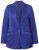 Ulla Popken 826161 Blazer texturé à poches à rabat Bleu marine - Blazers - Vestes blazer pour femme, grandes tailles