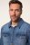 JP1880 826234 Veste en jean à poches poitrine Bleu denim - Vestes - Vestes homme grandes tailles