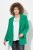 Ulla Popken 826487 Blazer oversize à poches à rabat Vert émeraude - Blazers - Vestes blazer pour femme, grandes tailles