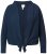 Ulla Popken 827116 Boléro à col montant en lin mélangé Bleu marine - Boléros - 
