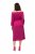 Ulla Popken 827740 Robe en jersey à manches 3/4 Rose - Robes midi - Robes mi-longues pour femmes rondes
