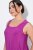 Ulla Popken 827908 Robe en jersey sans manches Lilas - Robes en jersey - 