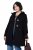 Ulla Popken 829347 Duffle-coat Noir - Manteaux - Manteaux grande taille pour femme