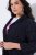 Ulla Popken 829575 Veste Bleu marine - Vestes - Vestes grande taille pour femme